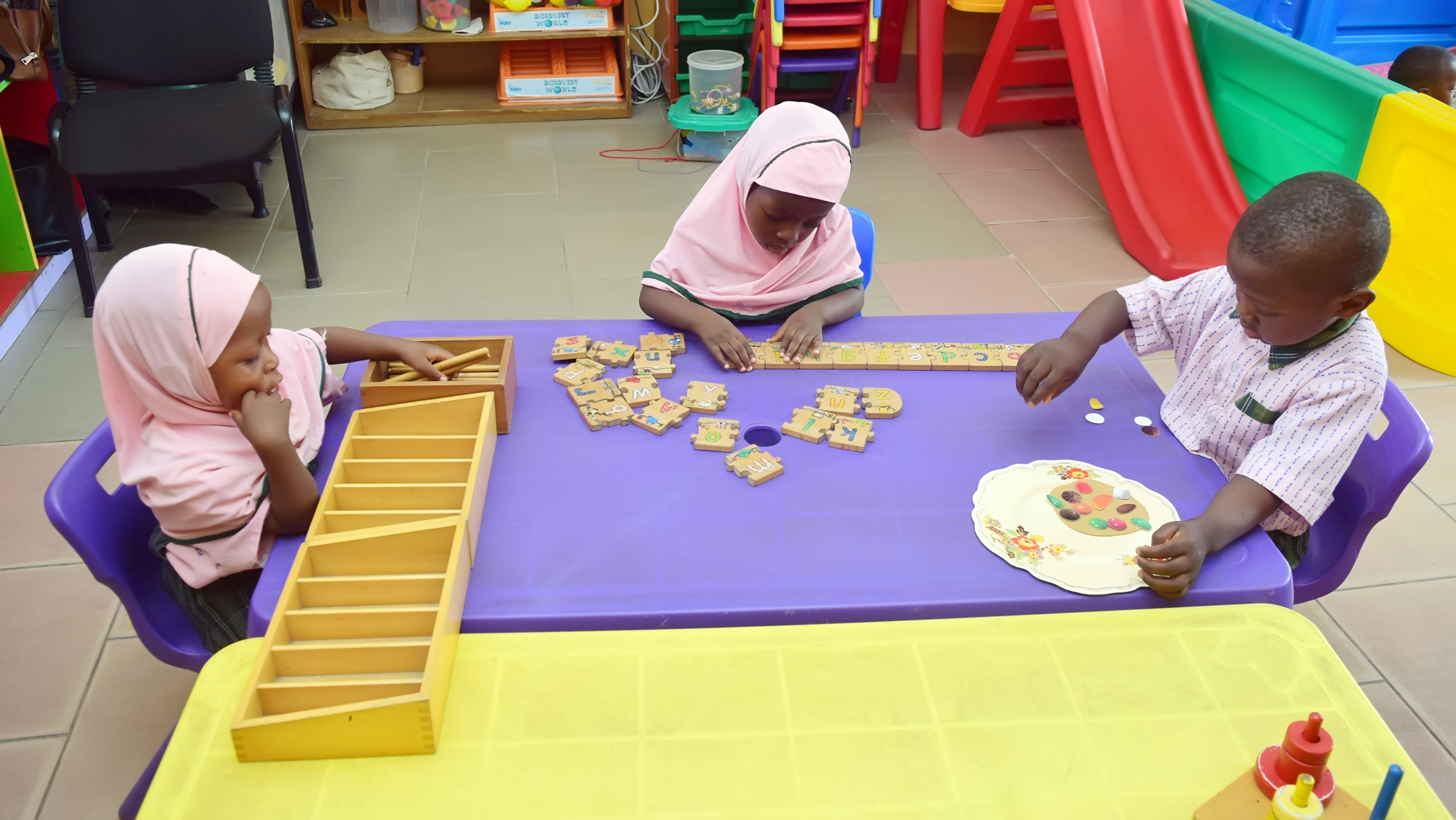 Children at work in the early years classroom